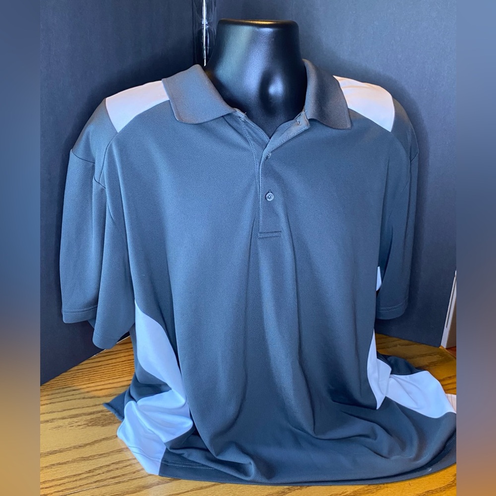 PGA Tour Air Flux XXL Shirt Black and White.